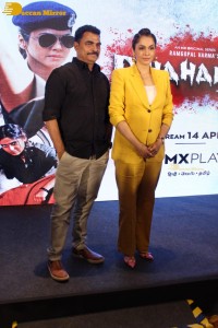 Ram Gopal Varma’s Dhahanam Press Meet attended by Sayaji Shinde and Naina Ganguly