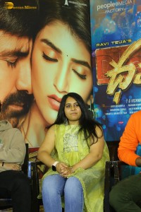 Telugu movie dhamaka press meet attended by actress sreeleela