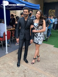 Dhanush and Sara Ali Khan promoting Atrangi Re