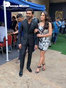 Dhanush and Sara Ali Khan promoting Atrangi Re