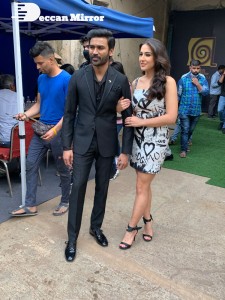 Dhanush and Sara Ali Khan promoting Atrangi Re