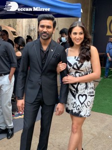 Dhanush and Sara Ali Khan promoting Atrangi Re