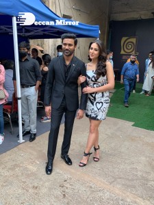 Dhanush and Sara Ali Khan promoting Atrangi Re