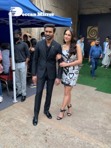 Dhanush and Sara Ali Khan promoting Atrangi Re
