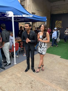 Dhanush and Sara Ali Khan promoting Atrangi Re