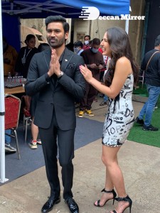 Dhanush and Sara Ali Khan promoting Atrangi Re