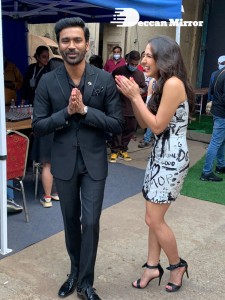 Dhanush and Sara Ali Khan promoting Atrangi Re