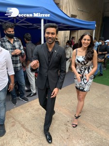 Dhanush and Sara Ali Khan promoting Atrangi Re