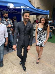 Dhanush and Sara Ali Khan promoting Atrangi Re