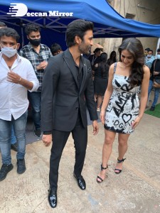 Dhanush and Sara Ali Khan promoting Atrangi Re