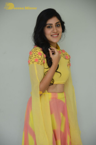 Telugu Actress Dhanya Balakrishna Photoshoot in a  yellow dress