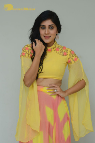 Telugu Actress Dhanya Balakrishna Photoshoot in a  yellow dress