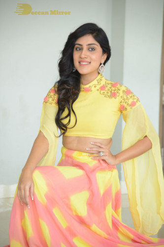 Telugu Actress Dhanya Balakrishna Photoshoot in a  yellow dress