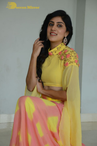 Telugu Actress Dhanya Balakrishna Photoshoot in a  yellow dress