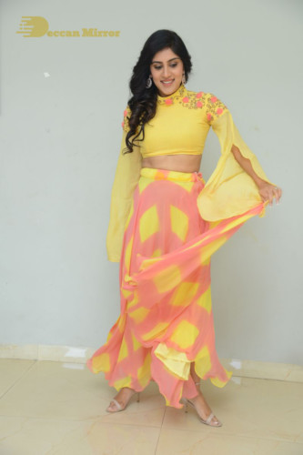 Telugu Actress Dhanya Balakrishna Photoshoot in a  yellow dress
