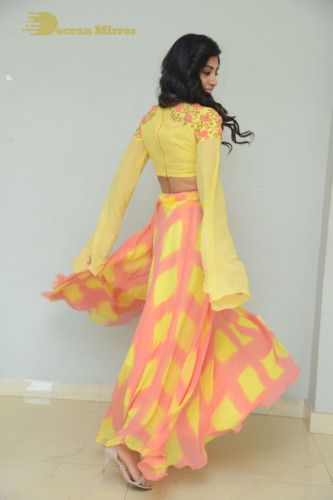 Telugu Actress Dhanya Balakrishna Photoshoot in a  yellow dress
