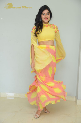 Telugu Actress Dhanya Balakrishna Photoshoot in a  yellow dress