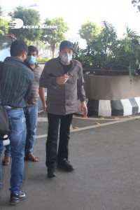 Bollywood Star Dharmendra seen at the Airport