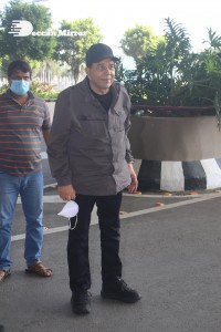 Bollywood Star Dharmendra seen at the Airport