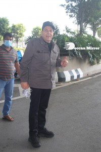 Bollywood Star Dharmendra seen at the Airport