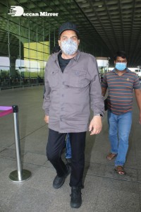 Bollywood Star Dharmendra seen at the Airport