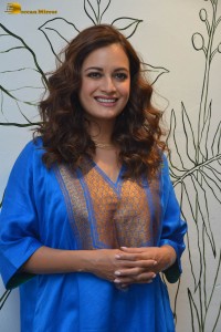 indian actress dia mirza in a blue salwar kameez