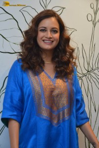 indian actress dia mirza in a blue salwar kameez
