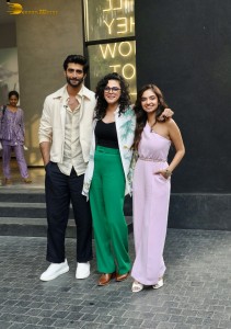 Actors Anushka Sen, Tanvi Azmi, and Kush Jotwani promote Dil Dosti Dilemma at Excel office in Bandra on April 17, 2024