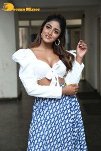 Dimple Hayathi cleavage show in a white top