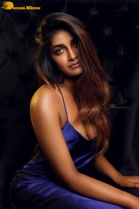 Actress Dimple Hayathi seductive in a blue dress