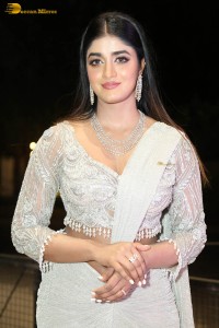 indian actress dimple hayathi lovely in a shiny white dress