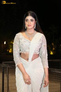 indian actress dimple hayathi lovely in a shiny white dress