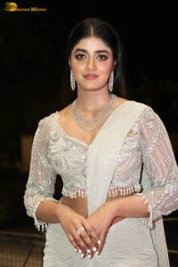 indian actress dimple hayathi lovely in a shiny white dress