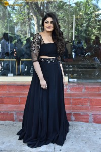actress Dimple Hayathi gorgeous in a black dress