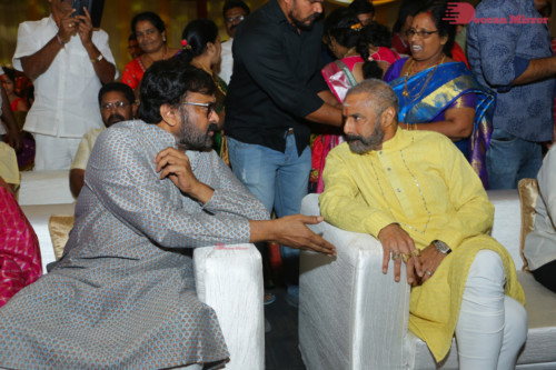 Relatives and Celebrities are seen blessing the new couple 