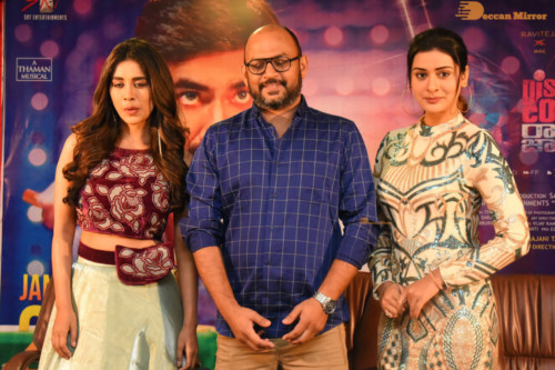 Pictures from all Disco Raja Movie Events Combined, attended by Ravi Teja, Payal Rajput and Nabha Natesh