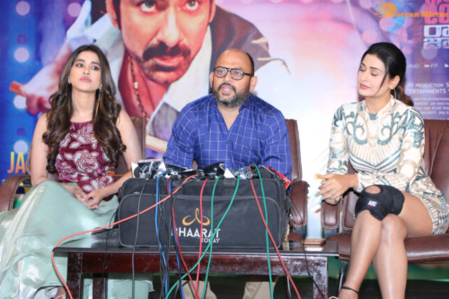 Pictures from all Disco Raja Movie Events Combined, attended by Ravi Teja, Payal Rajput and Nabha Natesh