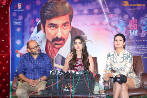 Pictures from all Disco Raja Movie Events Combined, attended by Ravi Teja, Payal Rajput and Nabha Natesh