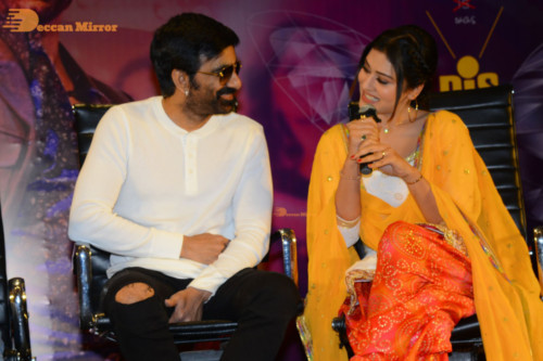 Pictures from all Disco Raja Movie Events Combined, attended by Ravi Teja, Payal Rajput and Nabha Natesh