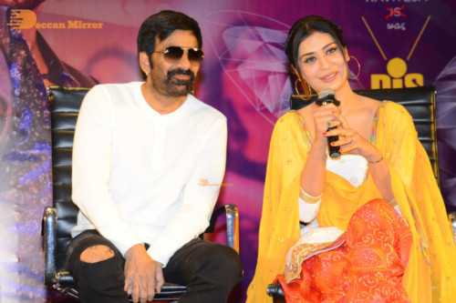 Pictures from all Disco Raja Movie Events Combined, attended by Ravi Teja, Payal Rajput and Nabha Natesh