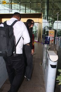 actress disha patani chic look in black top and sunglasses