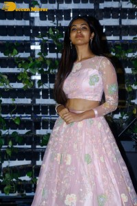 Divi Vadthya in a pink dress