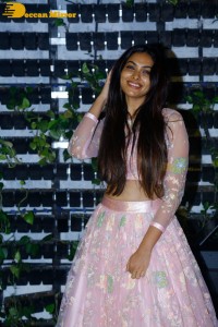 Divi Vadthya in a pink dress
