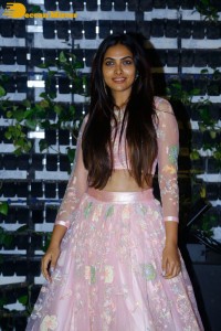 Divi Vadthya in a pink dress