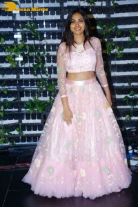 Divi Vadthya in a pink dress