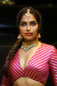 Indian actress divi vadthya hot photoshoot in traditional dress and jewelry