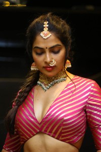 Indian actress divi vadthya hot photoshoot in traditional dress and jewelry