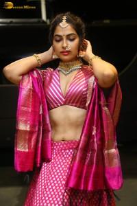 Indian actress divi vadthya hot photoshoot in traditional dress and jewelry
