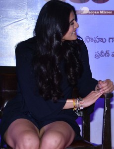 Divyansha Kaushik in black dress