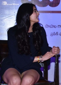 Divyansha Kaushik in black dress